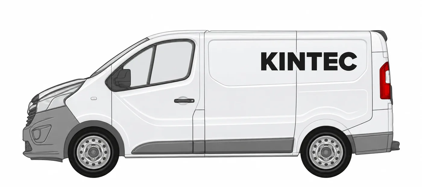 Opel Vivaro 2014 L1 mit KINTEC Beschriftung