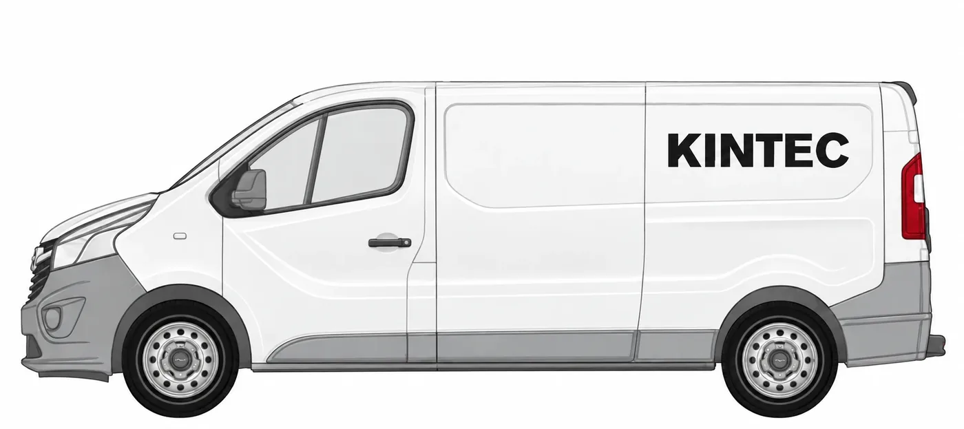 Opel Vivaro 2014 L2 mit KINTEC Beschriftung