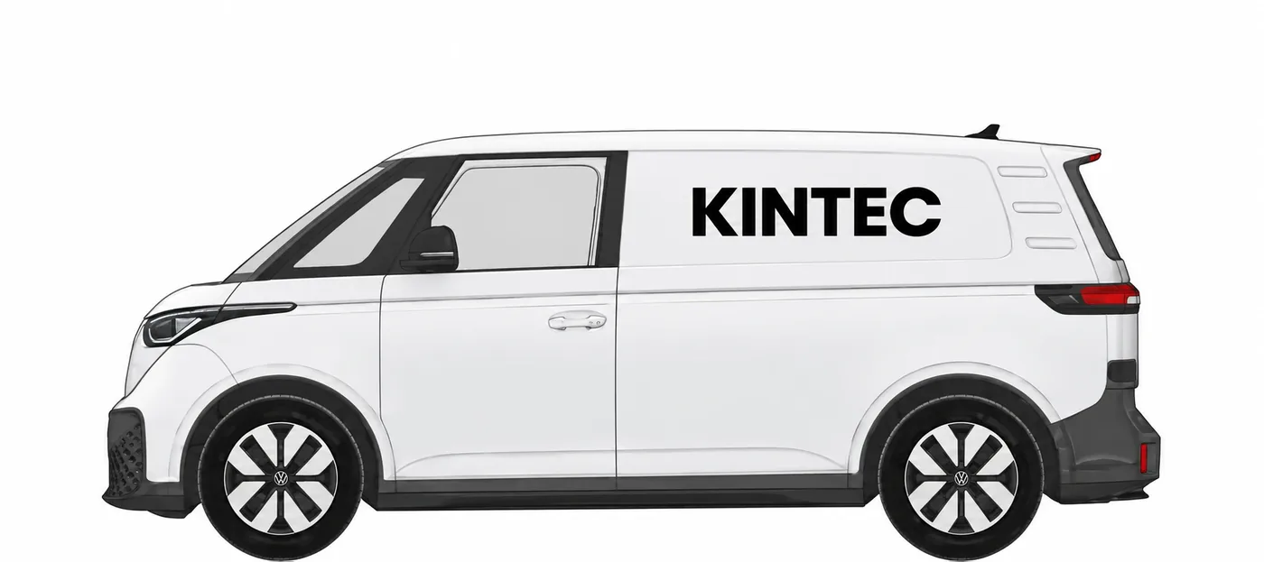 VW ID. Buzz Cargo L1 mit KINTEC Beschriftung